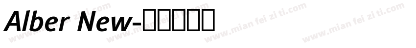 Alber New字体转换